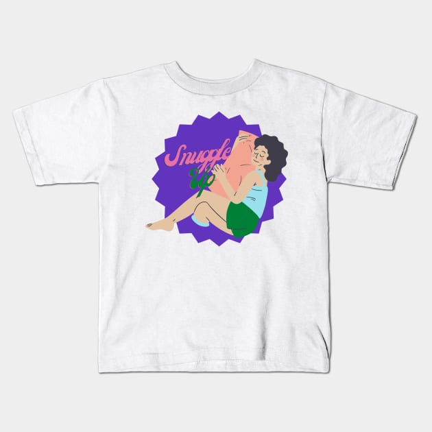 Snuggle Up Ver 2 Kids T-Shirt by Sleepy Time Tales